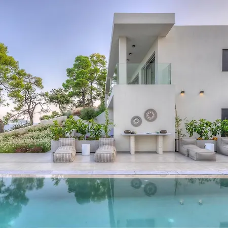 Super Luxury Skiathos Seven Stunning Bedroom Levanta Вилла *